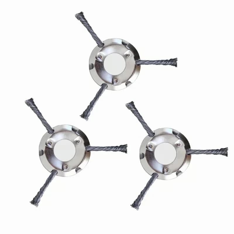 200mm Steel Wire Trimmer Head, 3-Blade Cutting Tool, 1 Pc - View 5