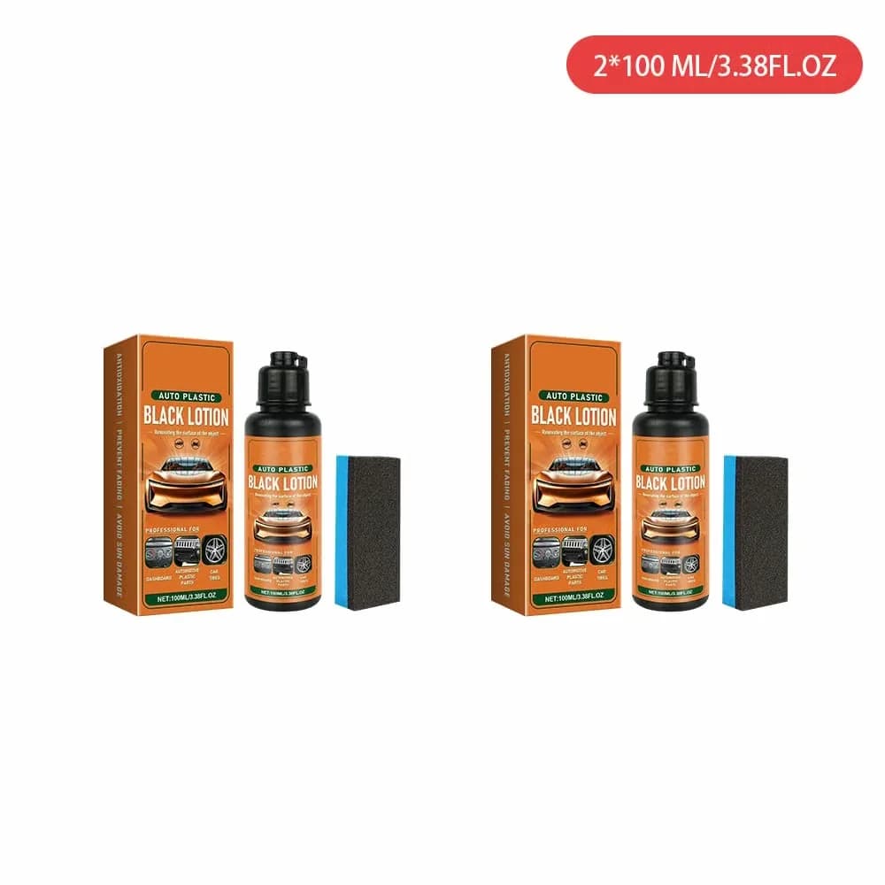 Automotive Plastic Restorer Kit, 100ml with Sponge - Alt