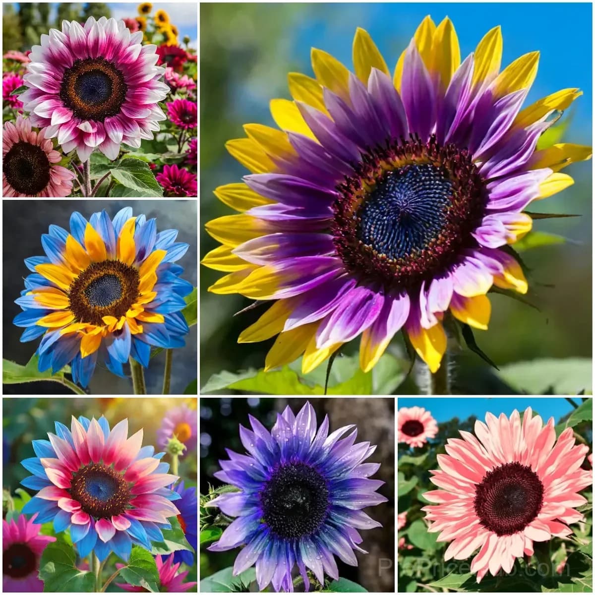 ColorBurst Sunflower Seeds for Planting - View 1