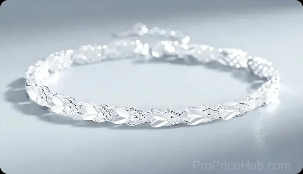 Sparkling Lucky Clover Bracelet, Single - View 24