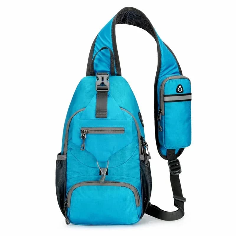 Packable Small Crossbody Sling Backpack with Side Pouch - View 10