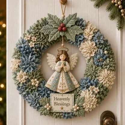 3D Fabric Poke Wreath DIY Kit for Home Decor - View 11