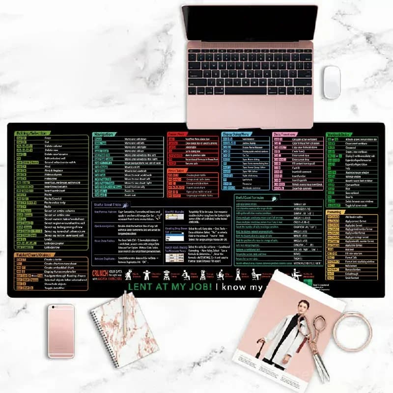 Stain-Resistant Anti-Slip Office Desk Pad, 300 x 800 x 2mm - View 1