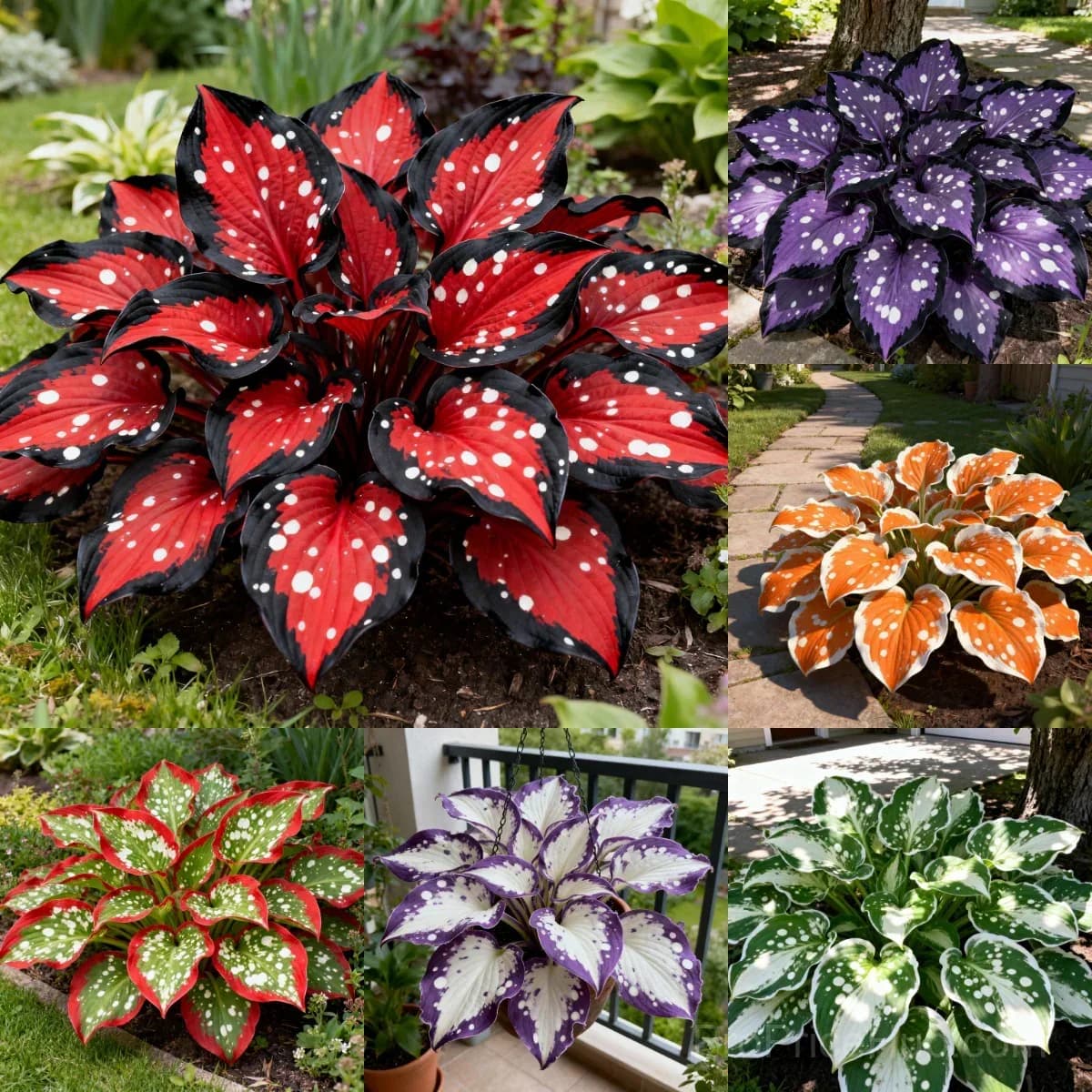 Rare Colored Hosta Rhizome - Live Perennial Plant Root for Shade Gardens - View 2