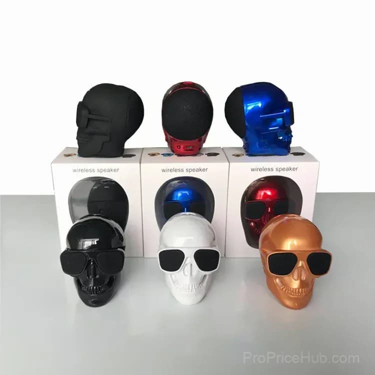 Skeleton Bluetooth Speaker, Black Frosted, Small - View 1