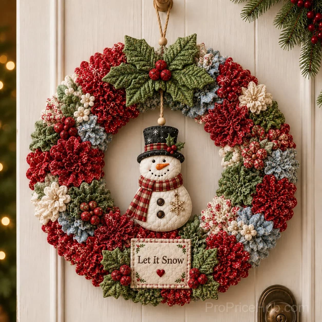 3D Fabric Poke Wreath DIY Kit for Home Decor - View 18