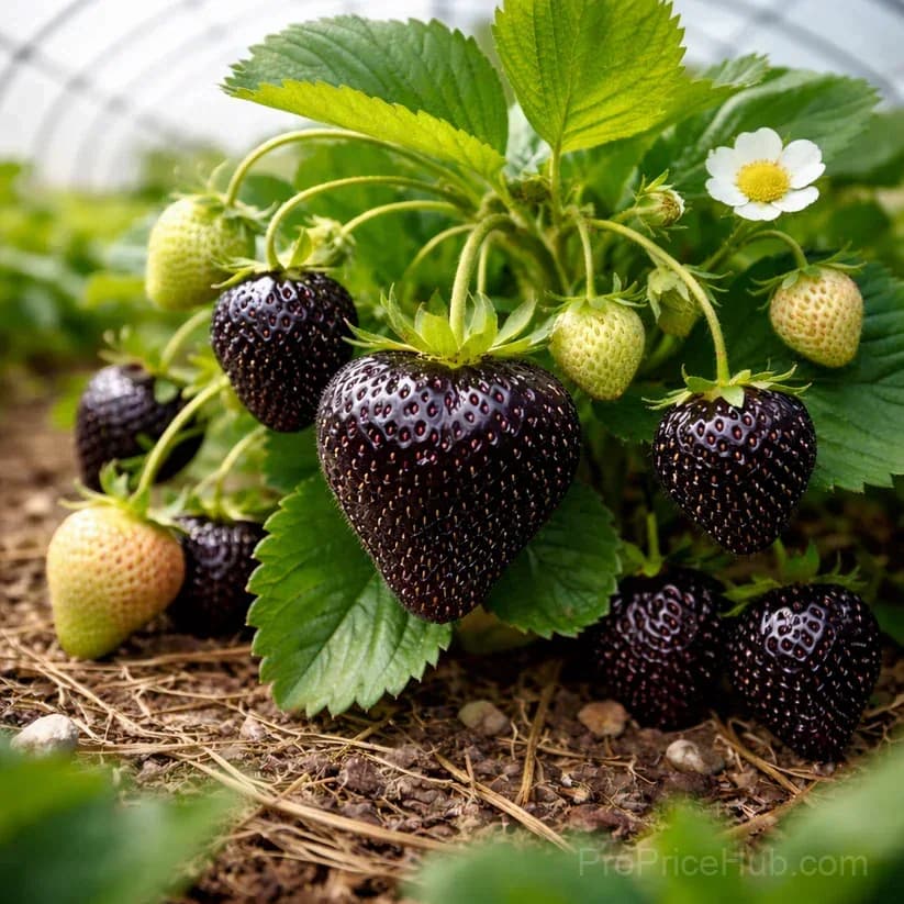Giant Black Diamond Strawberry Seeds – Sweet & Easy to Grow - View 2