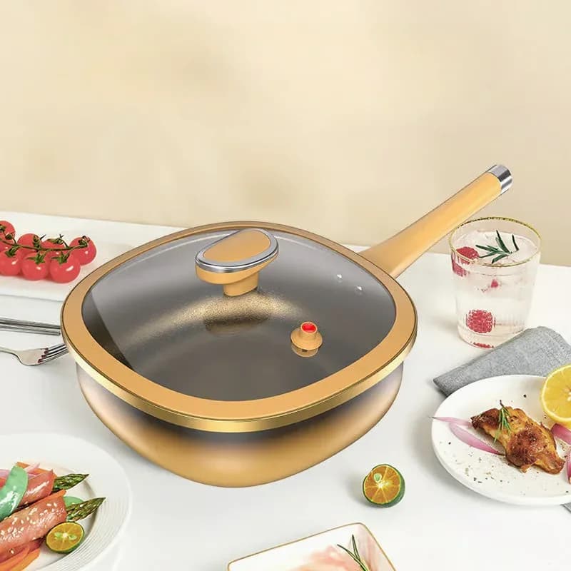 12-Inch Titanium Alloy Nonstick Pot with Lid - View 1