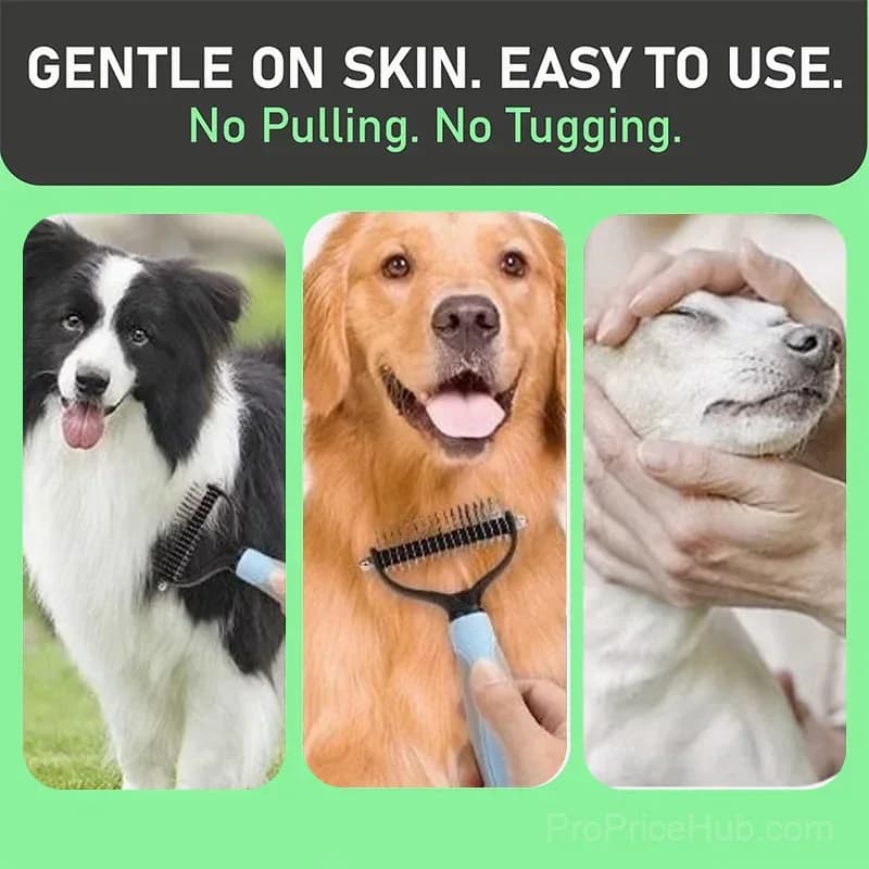Dual-Sided Pet Grooming Comb for Dogs and Cats - View 3