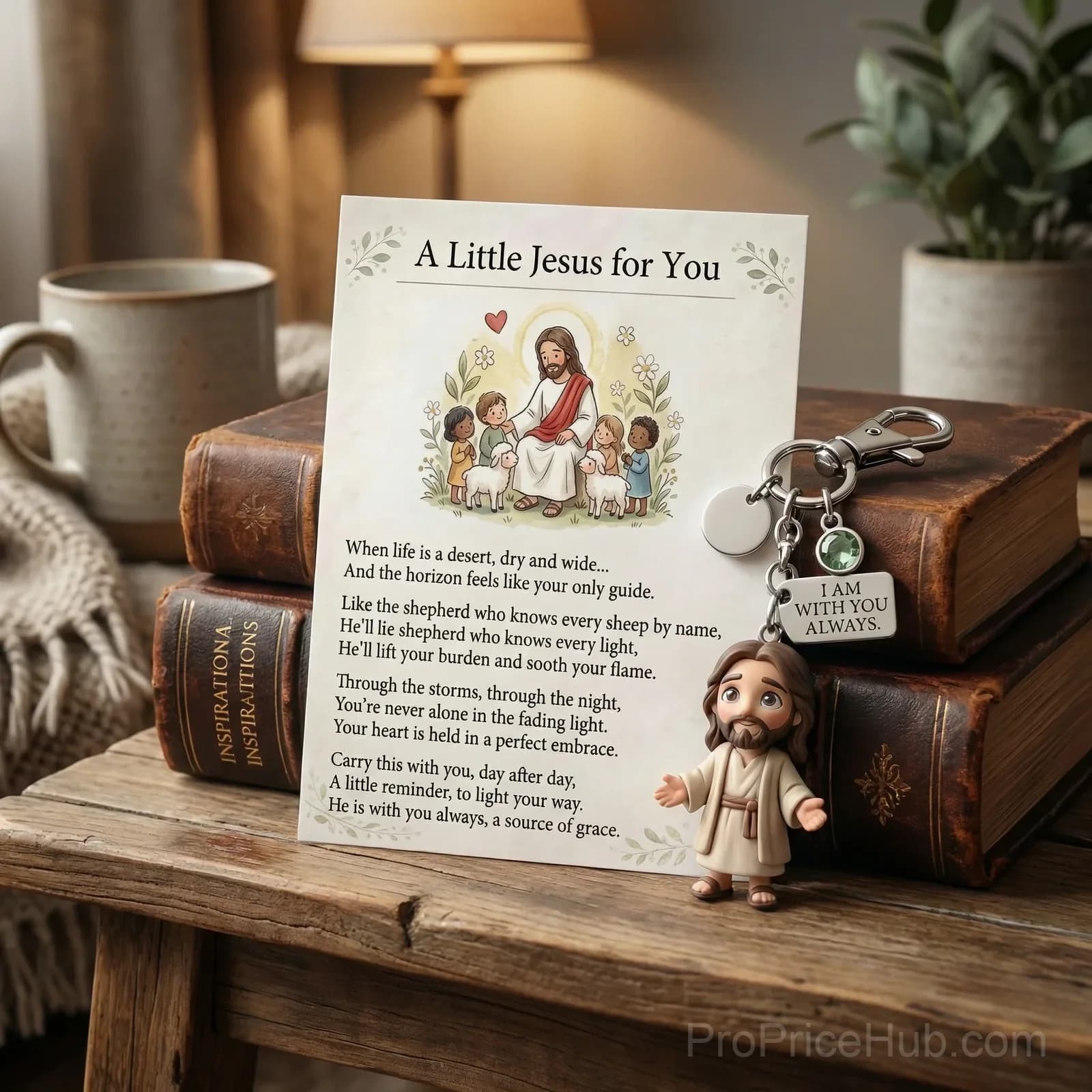 A Little Jesus for You - Pocket Keychain & Poem Card Gift Set - View 6
