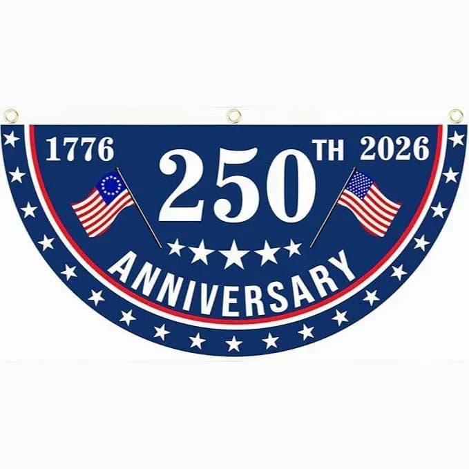 250th Anniversary USA Fan Flag - Buy 1 Get 1 Free - View 9