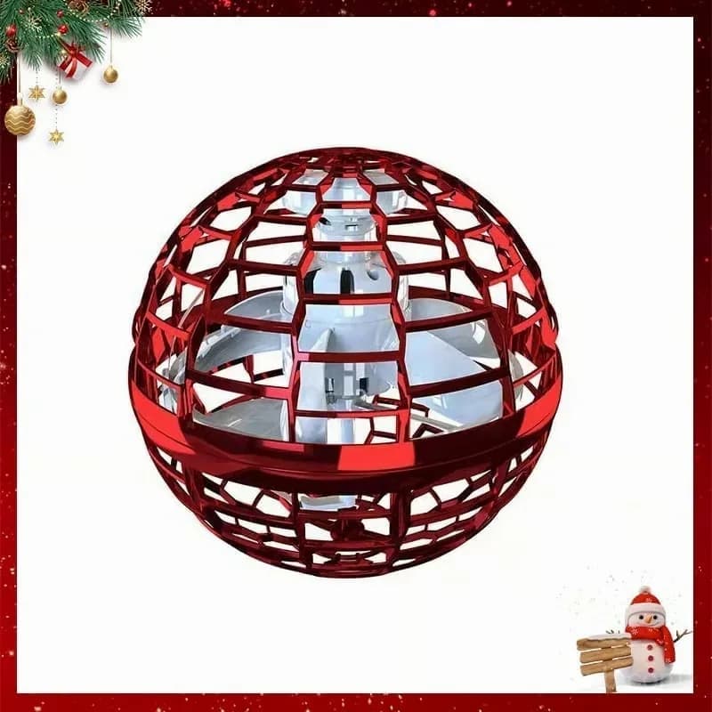 Upgraded Flying Spinner Toy, Red - View 1