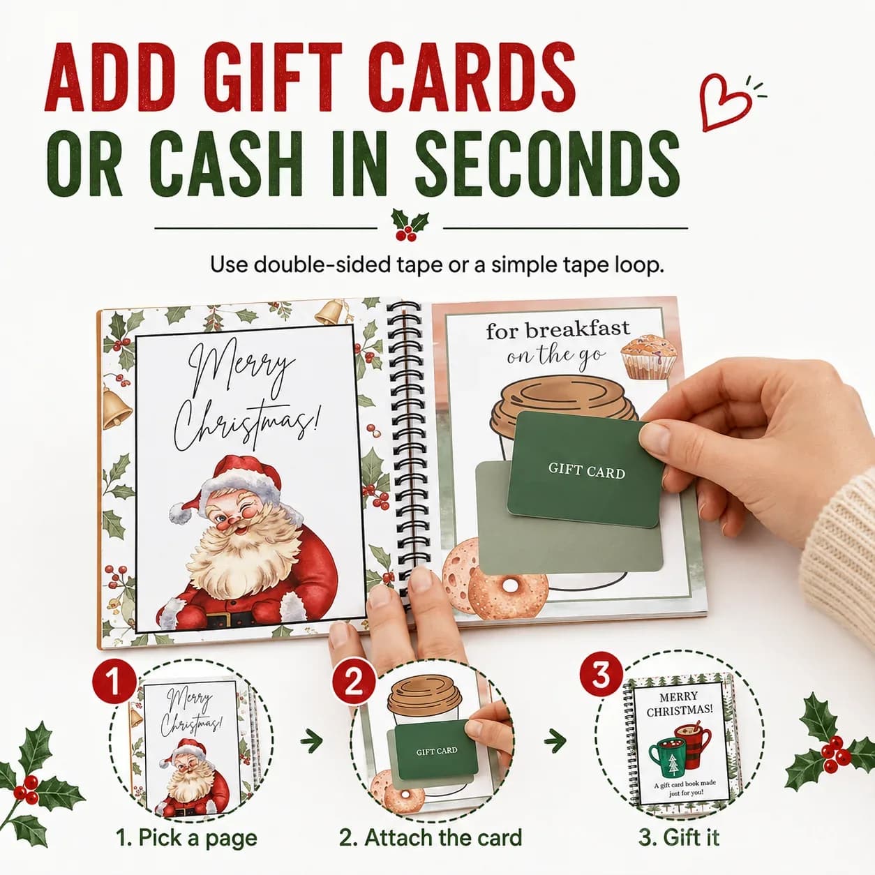 Christmas Gift Card Book 🎄 - View 3