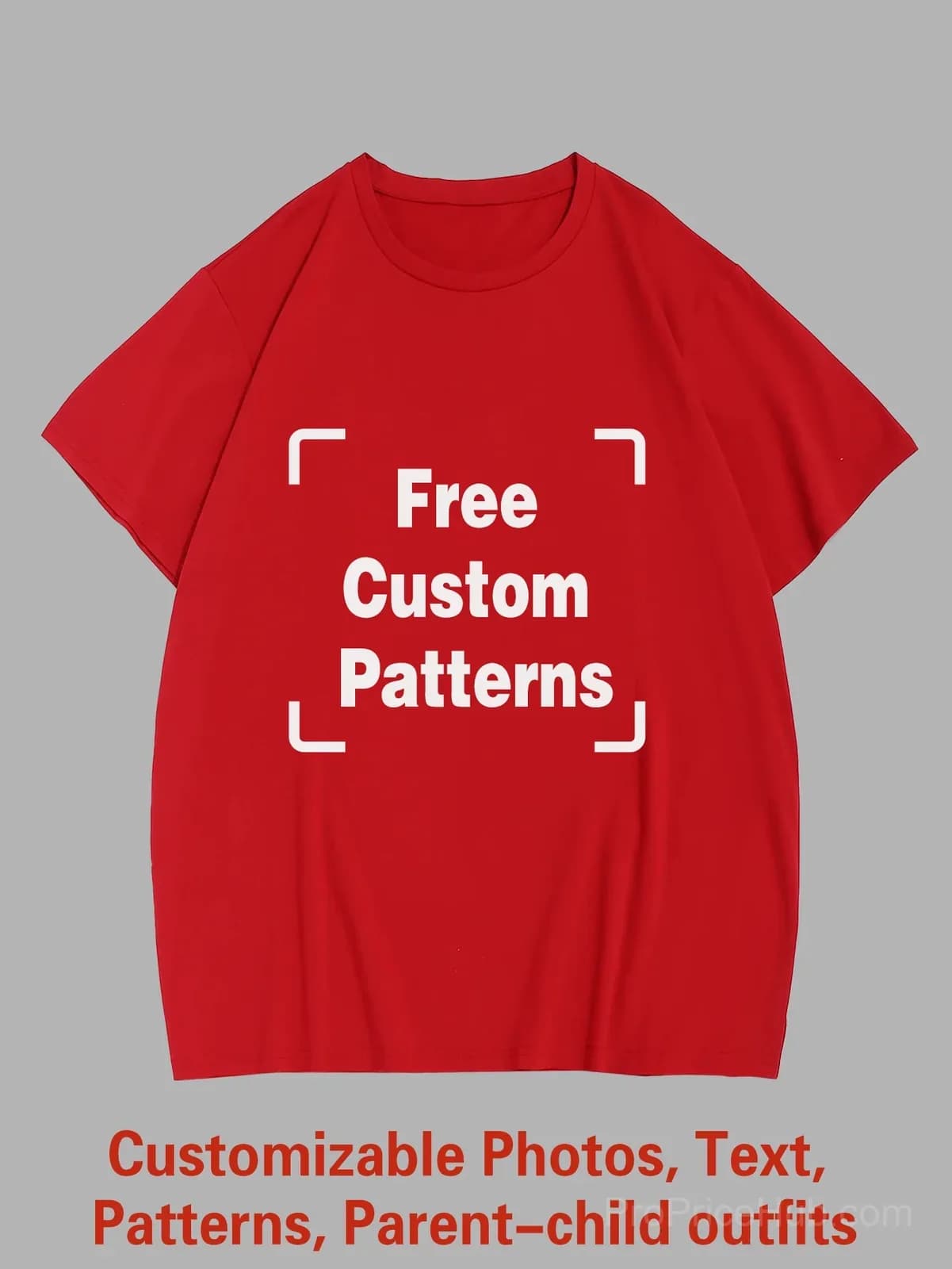Custom Big & Tall T-Shirt – Photo, Text, Logo - View 4
