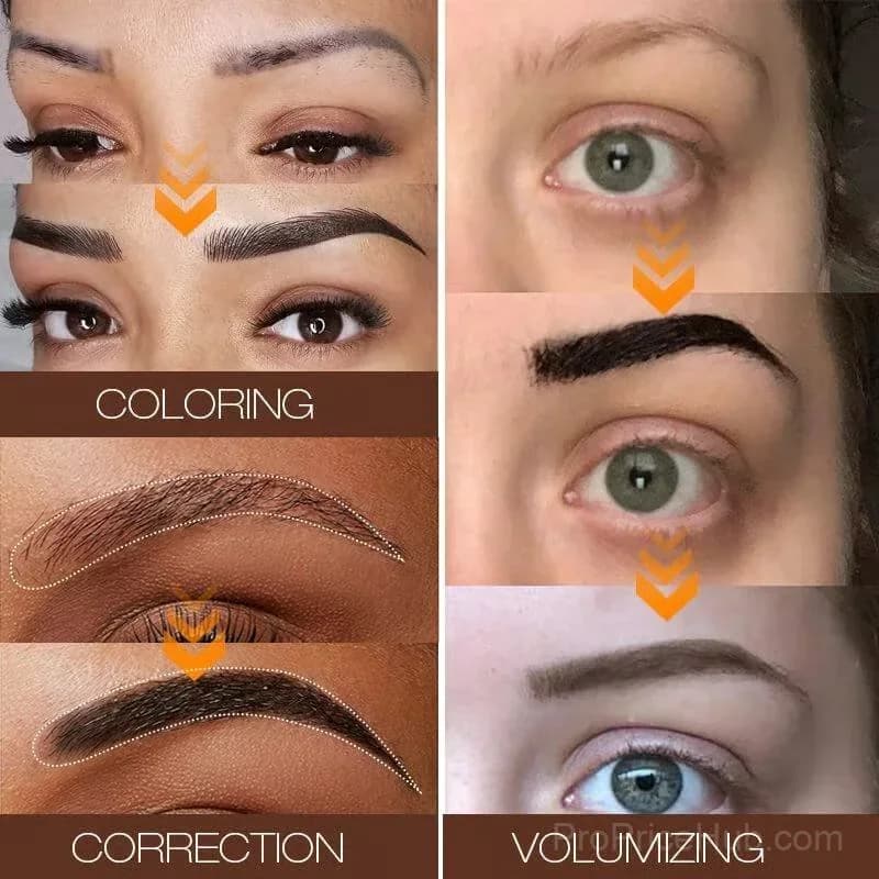 Waterproof Semi-permanent Eyebrow Gel - Light Brown - View 3