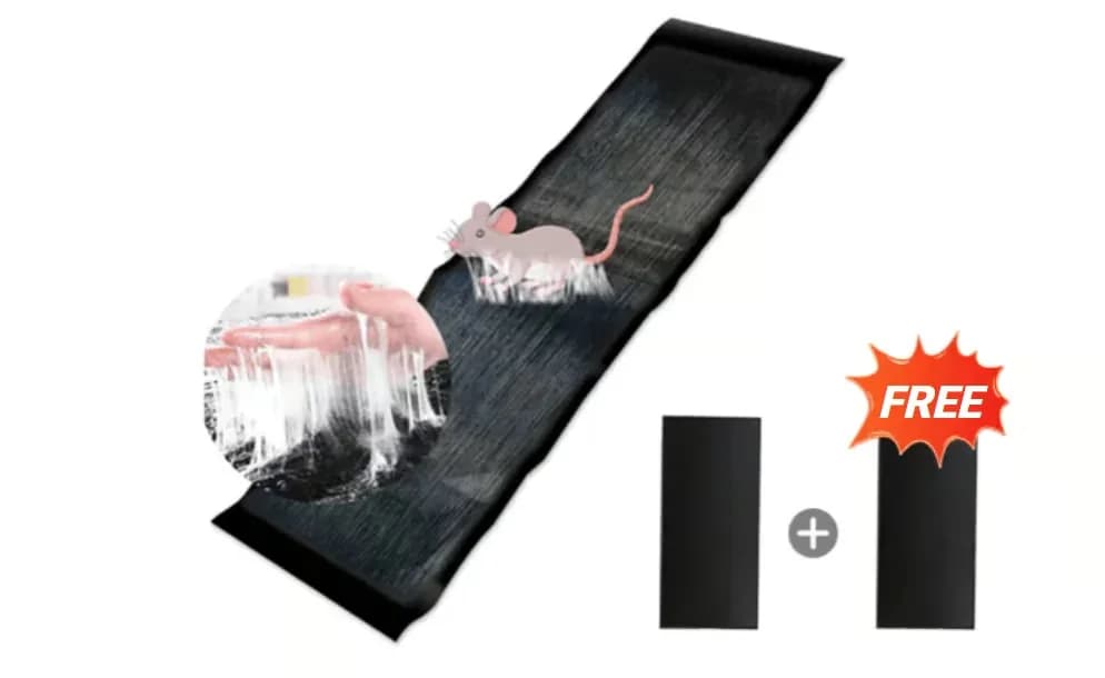 Non-Woven Sticky Mouse Trap Blanket, Black, 1.2m x 27cm, 2-Pack - View 1
