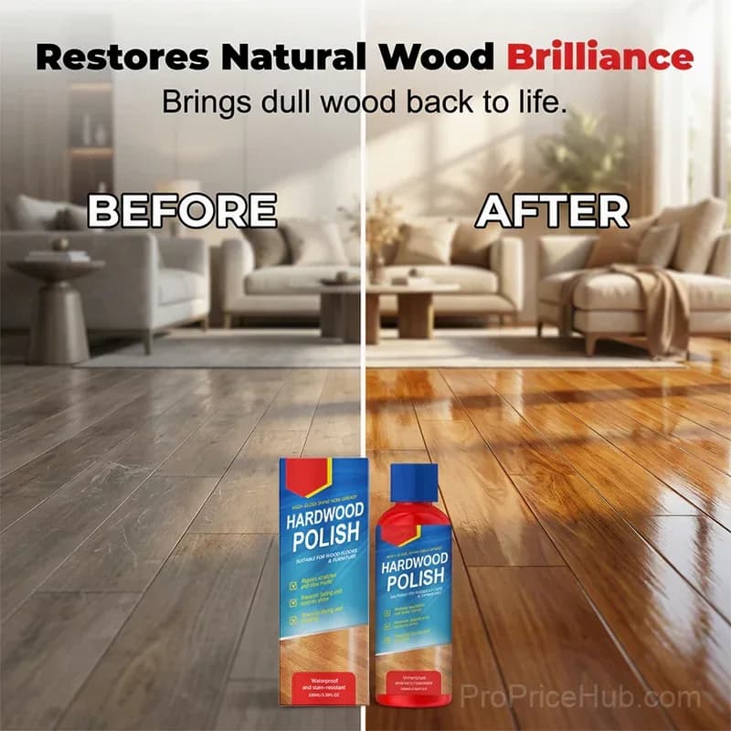 Instant High-Gloss Wood Floor Polish – Restore & Protect - View 2