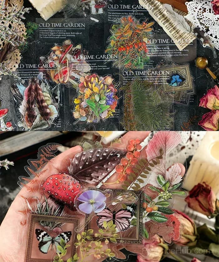 240 Pcs Memory Garden Series PET Stickers Set - View 10