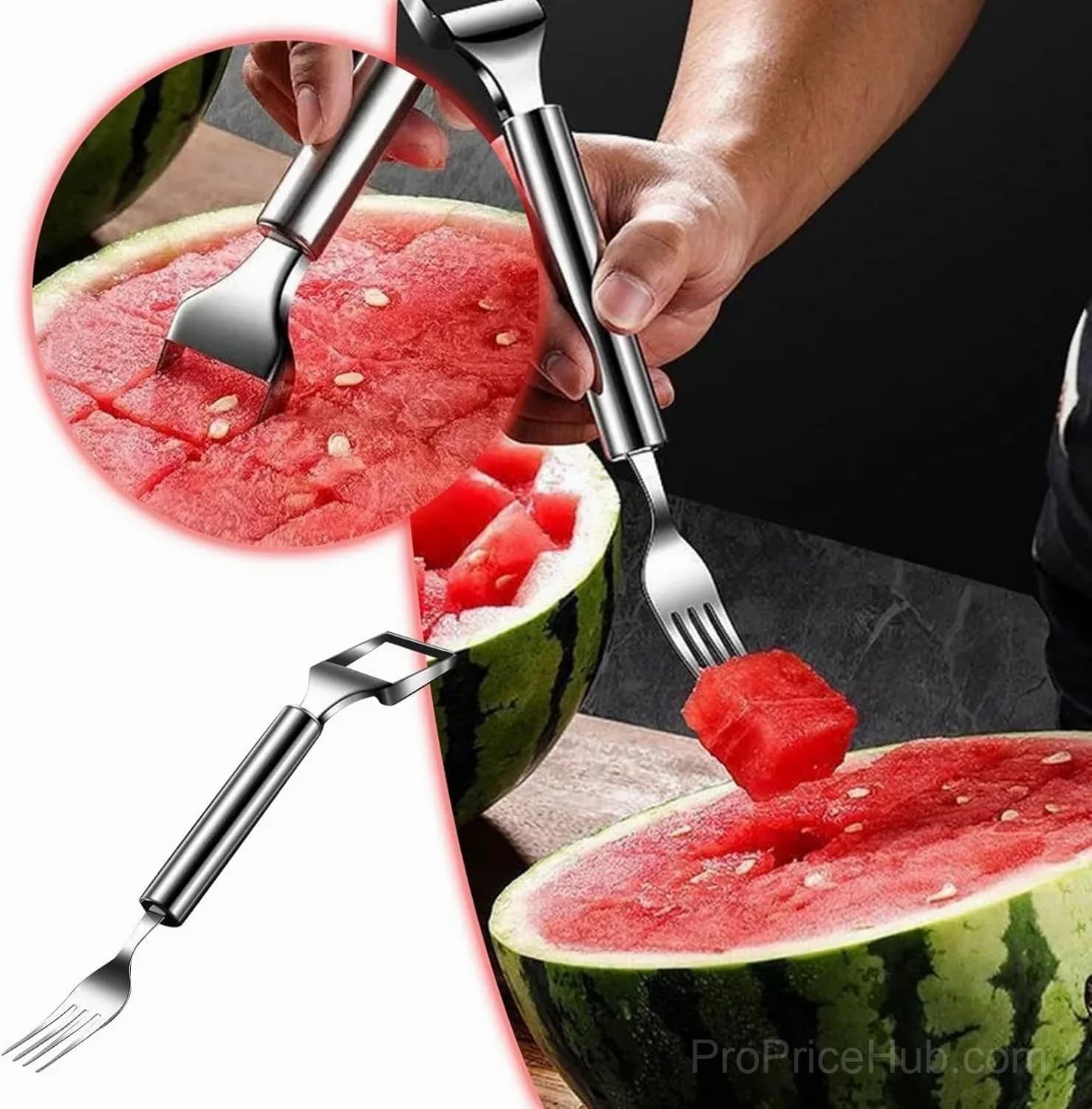 Upgraded Watermelon Fork Slicer Cutter Tool - View 1
