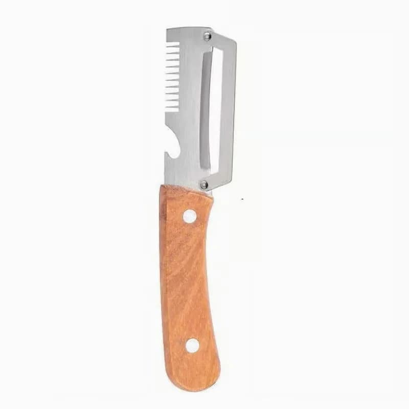 Multi-Function Stainless Steel Fruit Peeler Knife, Classic - Alt
