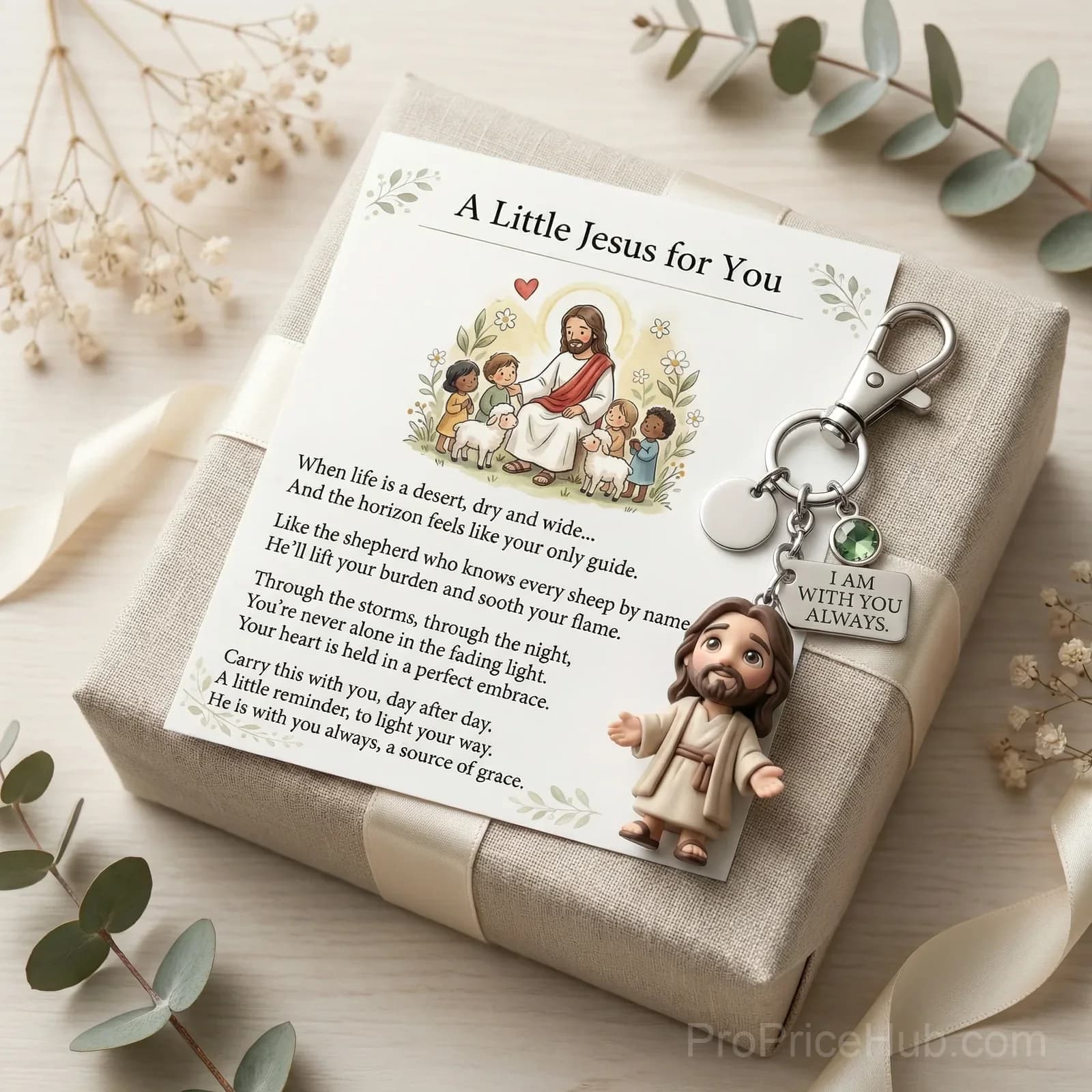 A Little Jesus for You - Pocket Keychain & Poem Card Gift Set - View 5