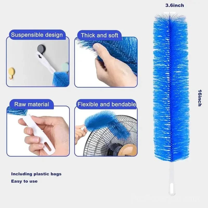 3-Pack Bendable Microfiber Duster Set – Flexible Cleaning for Ceiling Fans & Gaps - View 4