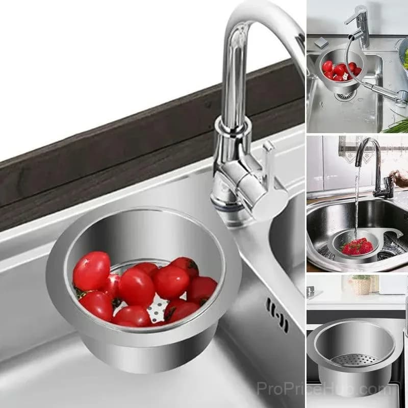 Stainless Steel Swan Sink Strainer Basket, 1 Pack - View 3