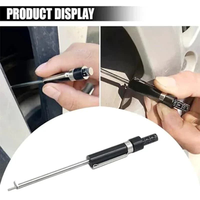 No-Tire-Removal Brake Pad Thickness Gauge - Quick Brake Check Tool - View 2