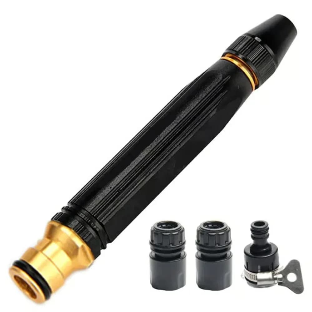 Heavy Duty Adjustable Twist Jet Hose Nozzle, Straight Plug - Main