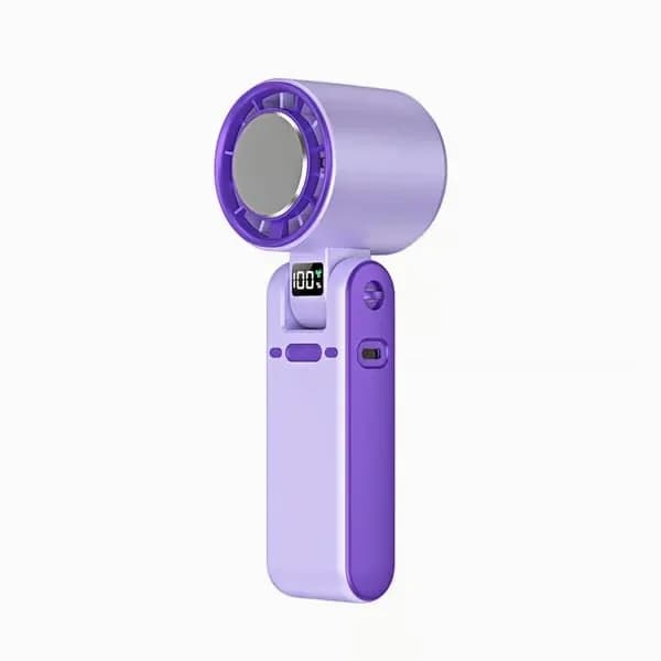 Grey Handheld Semiconductor Cooling Fan - View 3