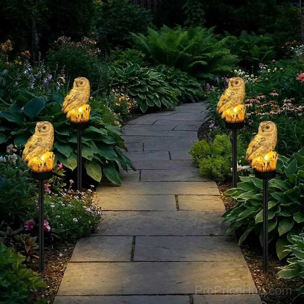 Waterproof Solar Owl Light for Garden Decor - View 1