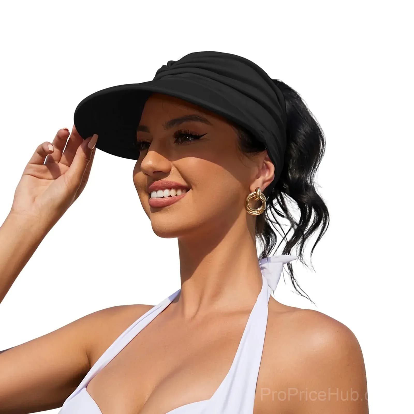Women's UPF 50+ UV Protection Sun Visor Hat - View 3