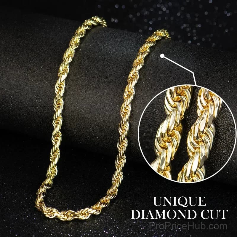 Brilliant Twisted Rope Necklace - View 2