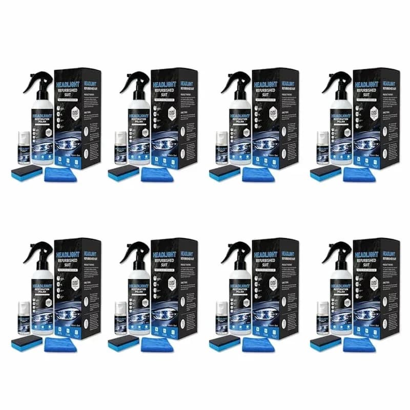 Headlight Restoration Polish Kit with 180ml Bottle and Accessories - View 5