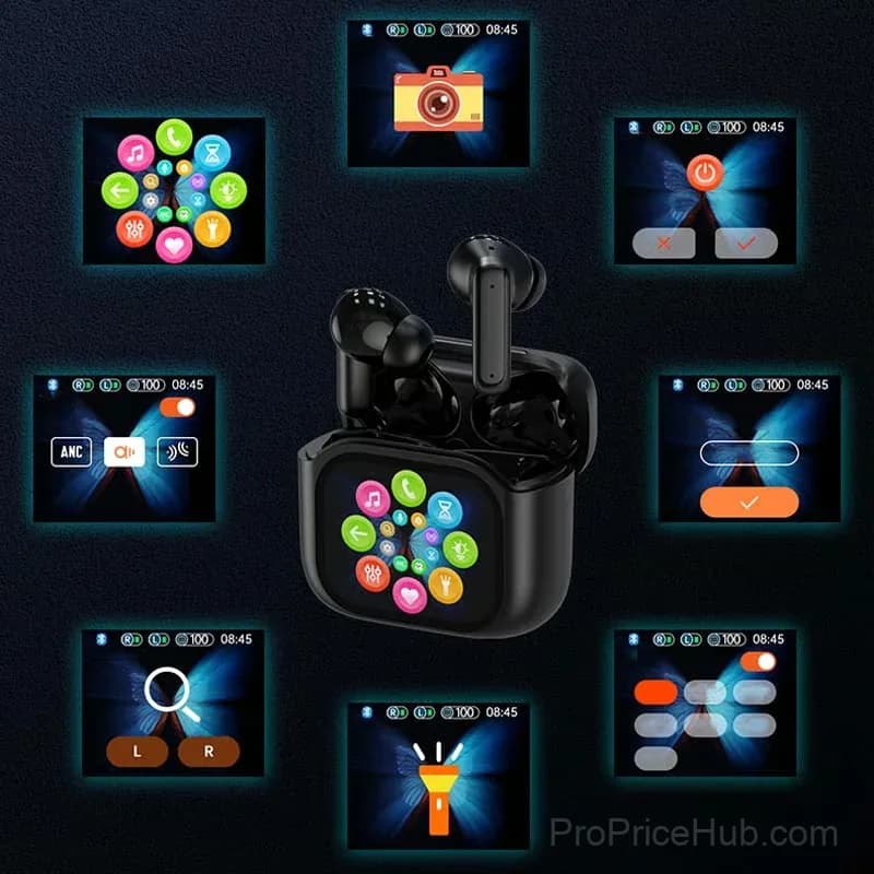 Touch-Control Bluetooth Headset with Clear Sound, Black - View 3