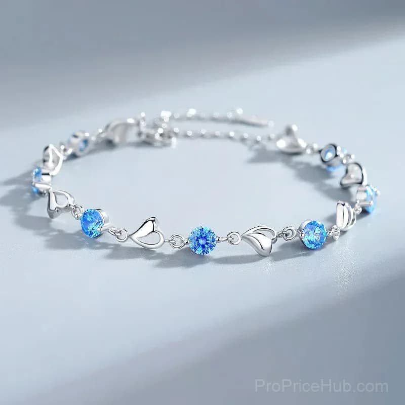Sparkling Lucky Clover Bracelet, Single - View 11