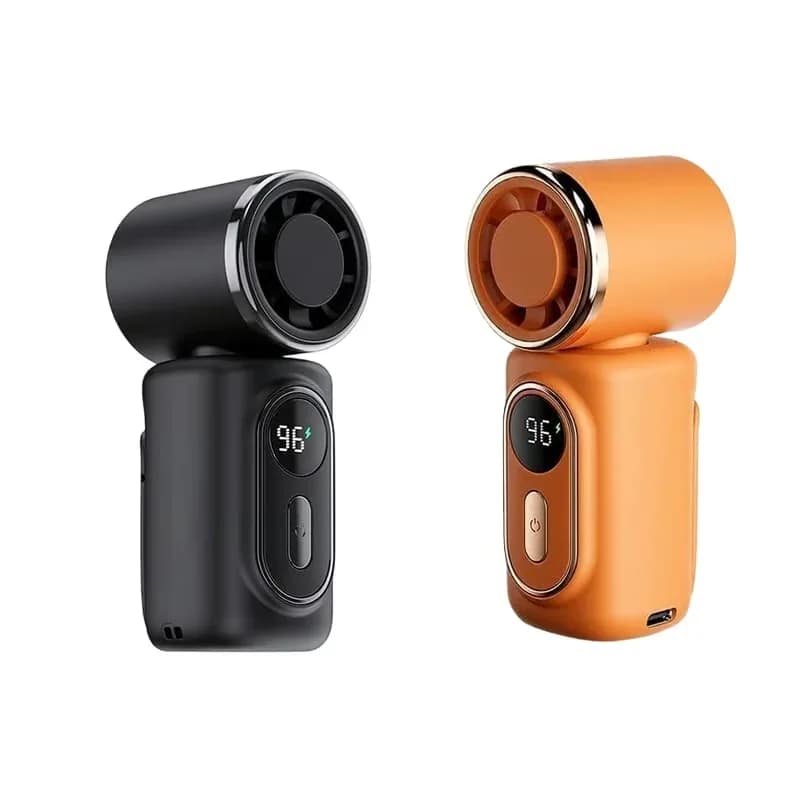 Mini Portable Handheld Clip-On Fan, Black - View 8