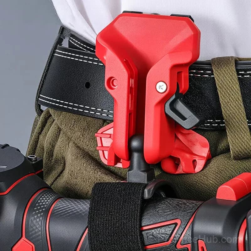 Portable Self-Locking Power Tool Holster, Red, 1 Pack - View 3