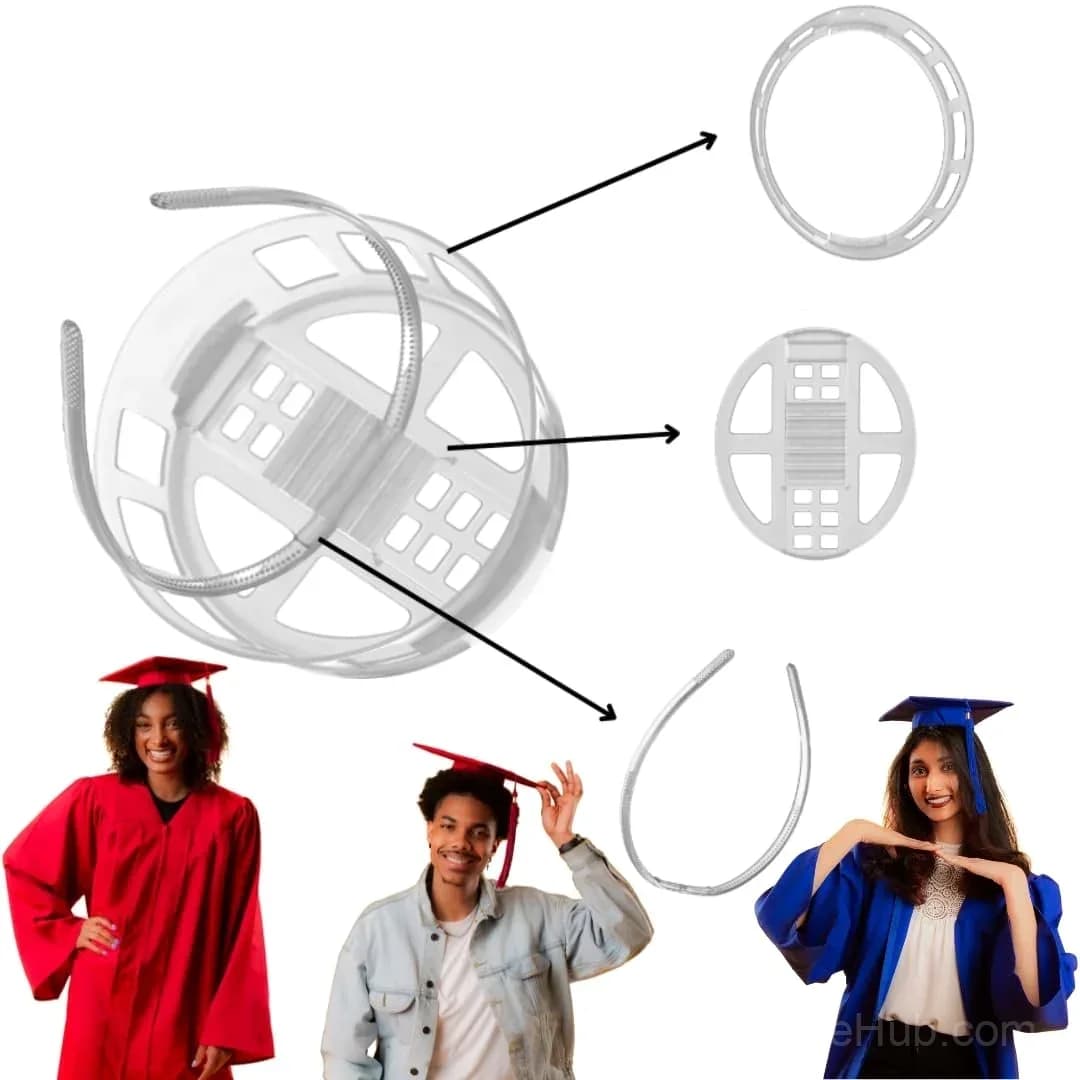 Graduation Cap Headband Hair Accessory - Main