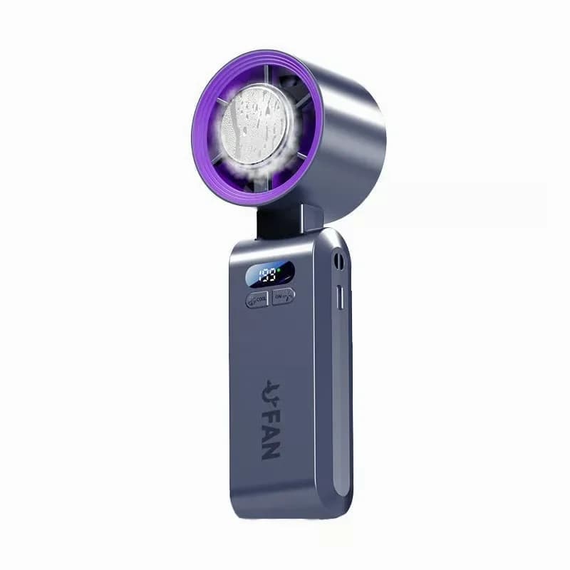 Handheld Semiconductor Cooling Fan, Pro, Grey - View 2