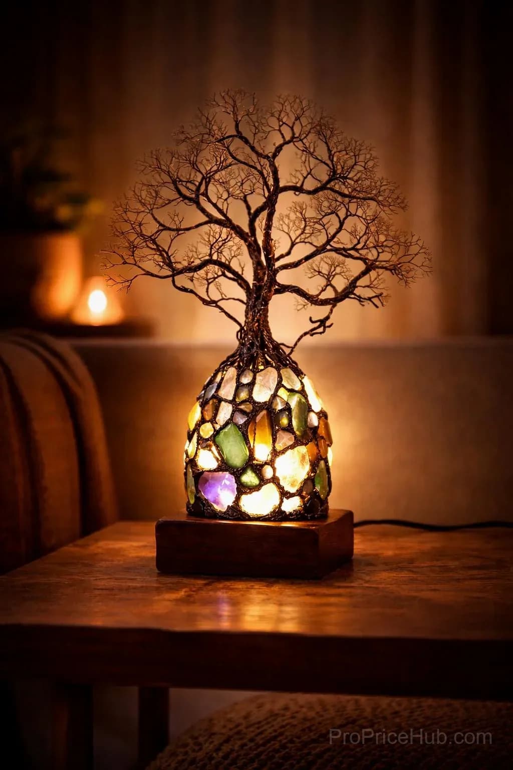 Crystal Tree Lamp - View 1