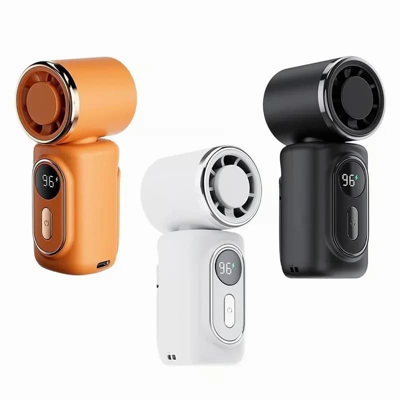 Mini Portable Handheld Clip-On Fan, Black - View 10