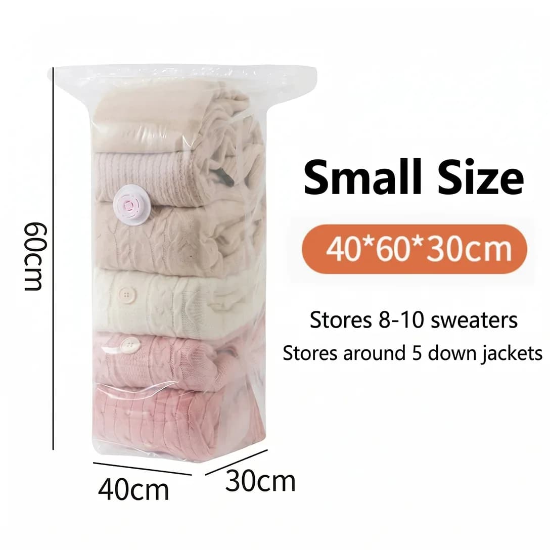 No-Pump Large Vacuum Storage Compression Bags - View 1