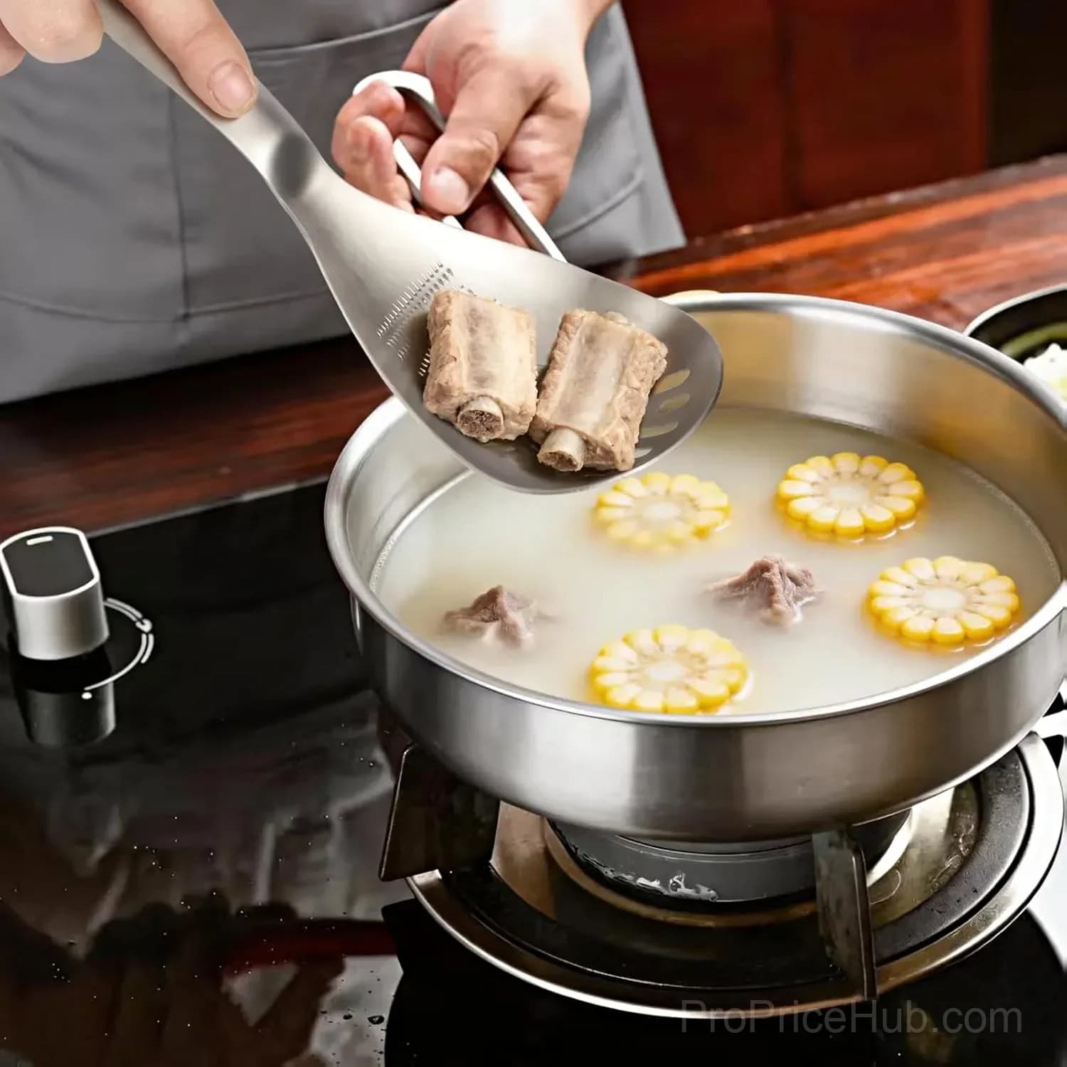 5-in-1 Stainless Steel Cooking Spoon with Masher & Bottle Opener - View 6