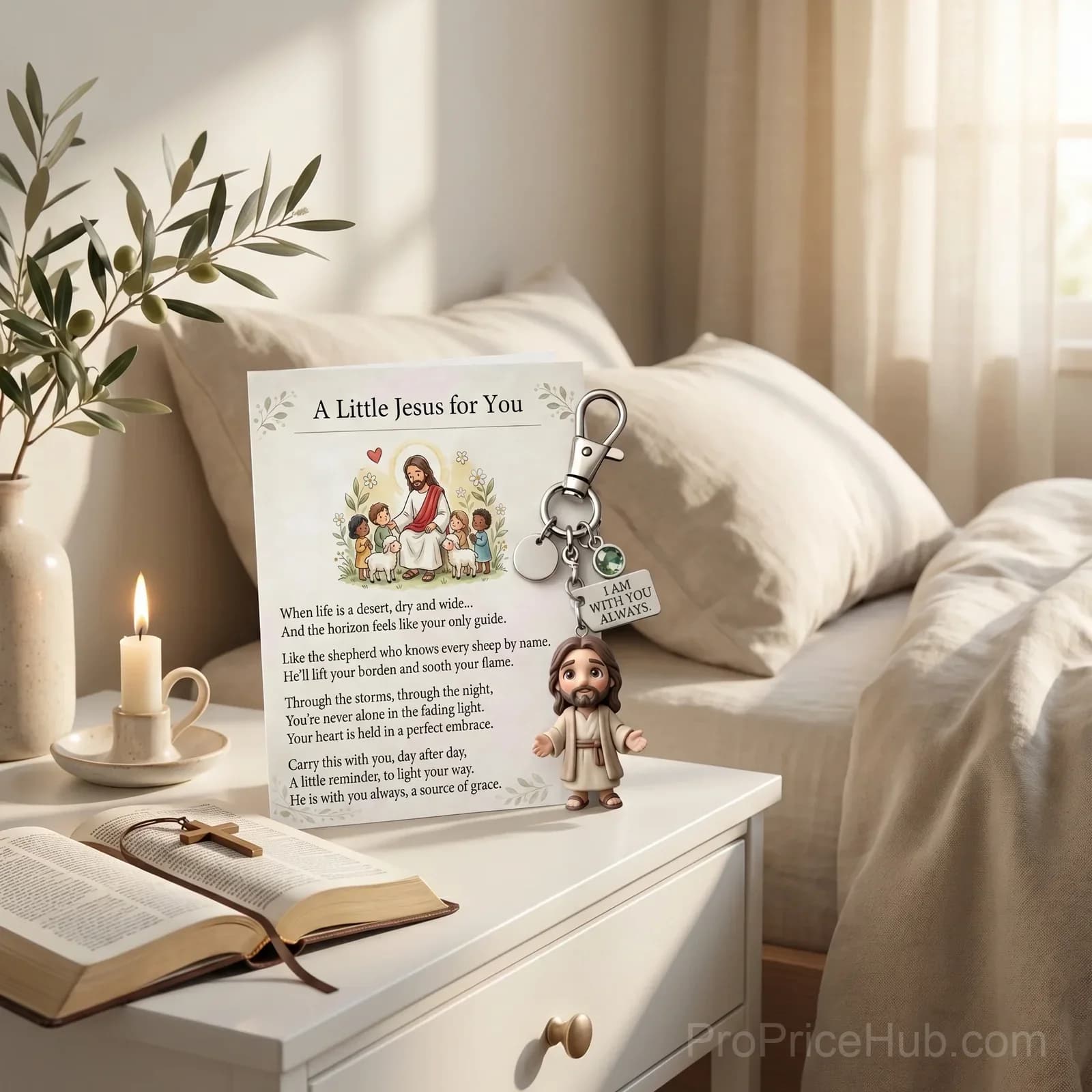 A Little Jesus for You - Pocket Keychain & Poem Card Gift Set - View 10