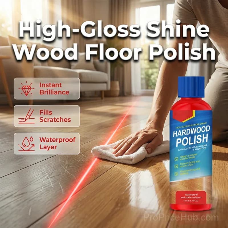 Instant High-Gloss Wood Floor Polish – Restore & Protect - View 1