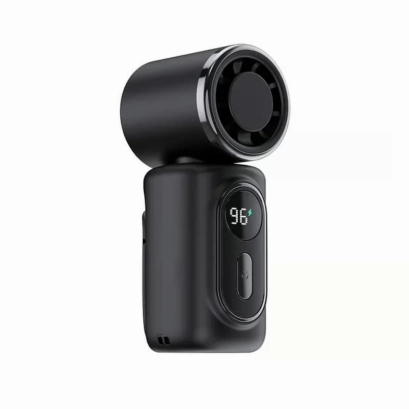 Mini Portable Handheld Clip-On Fan, Black - View 1