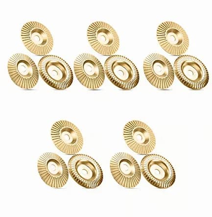 100mm Gold Angle Grinder Buffing Pads, 3-Piece Set - View 2