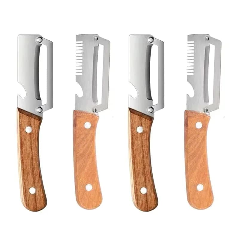 Stainless Steel Fruit Peeler & Julienne Cutter Combo Set - Alt