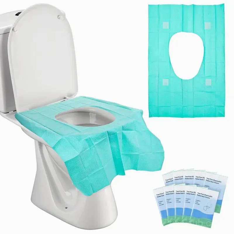 10 Pack Disposable Tear-Free Toilet Seat Covers for Adults & Kids - View 1
